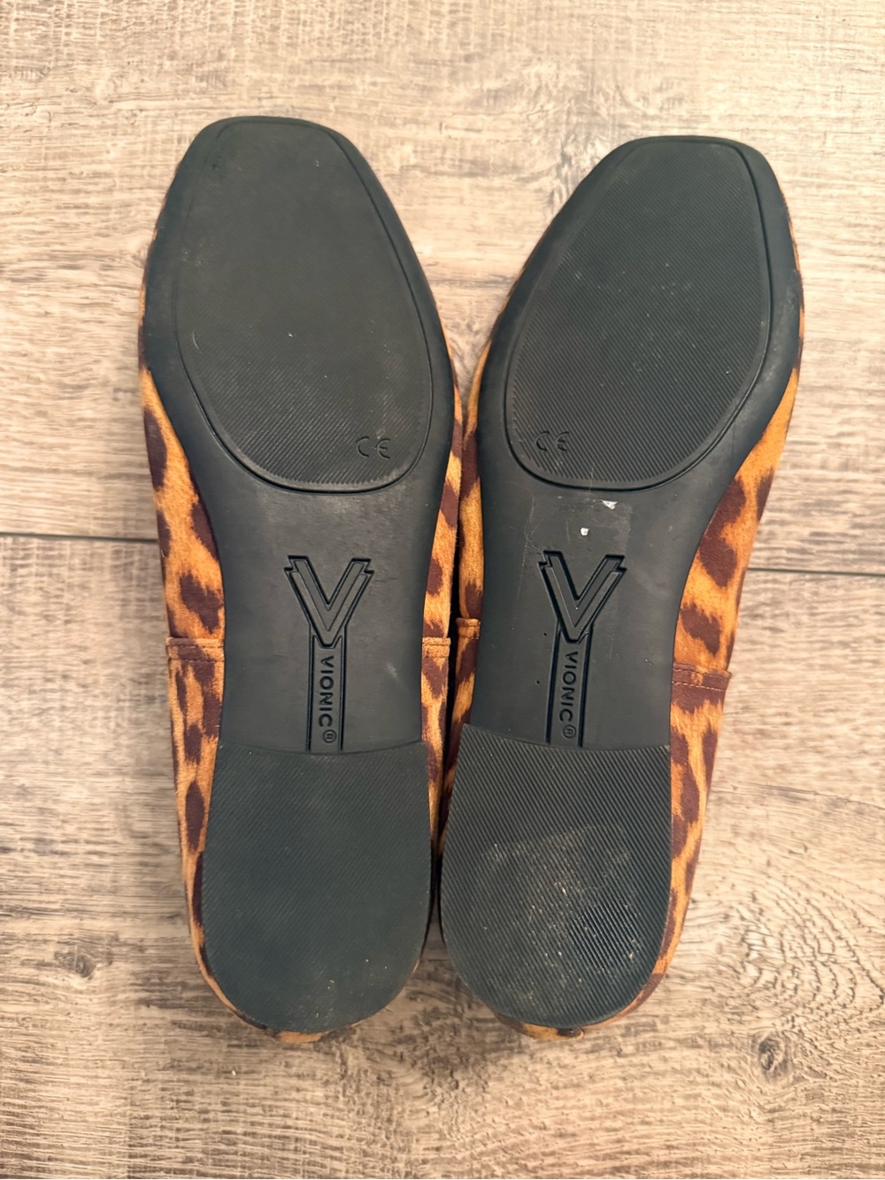 NWOB Vionic Orinda Square Toe Leopard Flats Size 7.5 - Picture 6 of 8